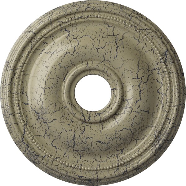 Ekena Millwork Bradford Medallion (Canopies up to 4 3/8"), 18 1/8"OD x 3 3/4"ID x 1 1/8"P, Castle Stone Crackle CM18BRCSC - main